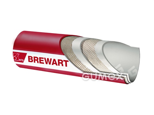 BREWART, 38/56mm, 16bar, -0,6bar, BIIR/CR, -40°C/+120°C, rot, 